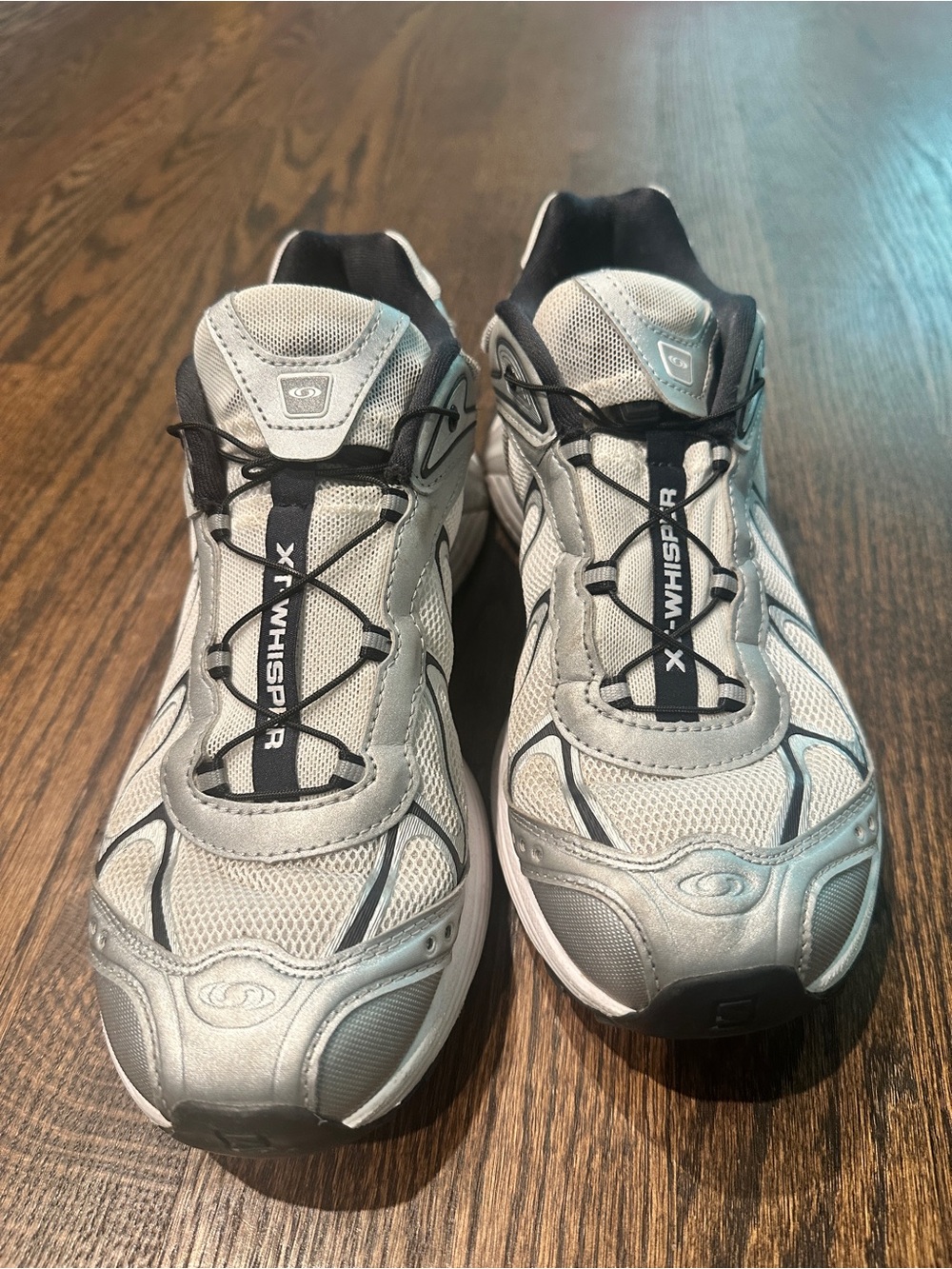 Salomon XT-Whisper Silver and Black Athletic Shoes